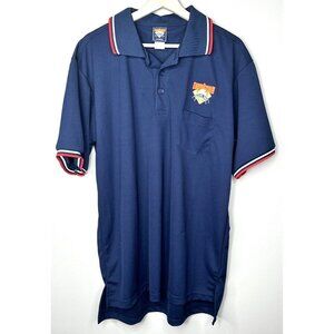 Cooperstown Dreams Park Mens Polo Shirt Umpire Uniform Navy Blue Short Sleeve L